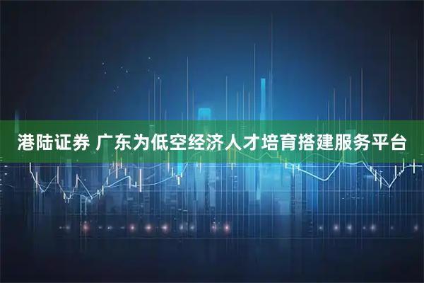 港陆证券 广东为低空经济人才培育搭建服务平台