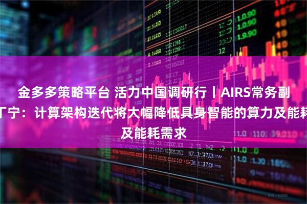 金多多策略平台 活力中国调研行丨AIRS常务副院长丁宁：计算架构迭代将大幅降低具身智能的算力及能耗需求